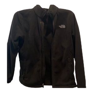 Black north face fleece zip up